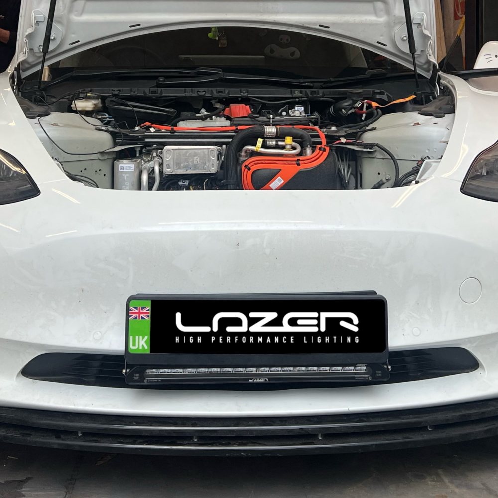 Lazer Lighting on a Tesla